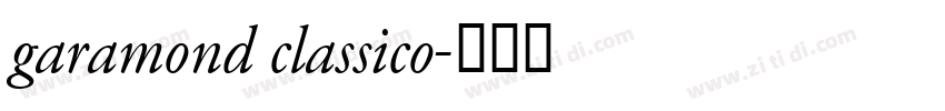 garamond classico字体转换